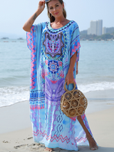 Never Look Back – Wunderschönes Kaftan-Kleid mit Rundhalsausschnitt